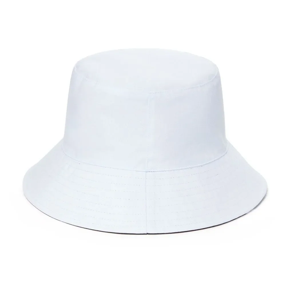 NWT Alice + Olivia x FabFitFun Reversible Bucket Hat Black & White Daisy Print